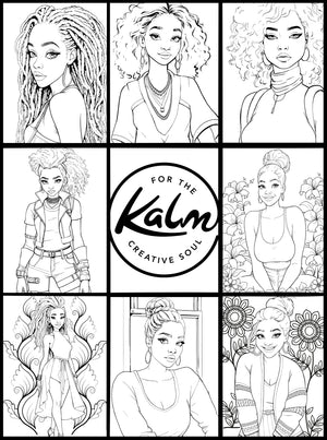 Hey Girl Hey! Kalm for the Creative Soul Vol 1. Adult Coloring Book