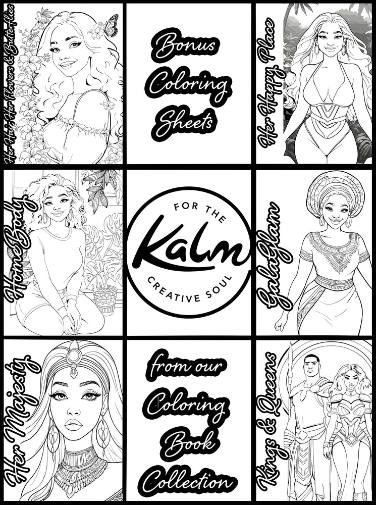 Hey Girl Hey! Kalm for the Creative Soul Vol 1. Adult Coloring Book